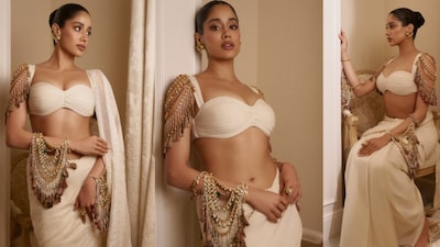 Janhvi Kapoor Dazzles Paris in Modern Saree, Showcasing Indian Craftsmanship