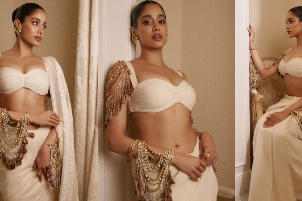 Janhvi Kapoor Brings Etheral Goddess Energy To Paris In Modern Take On A Saree