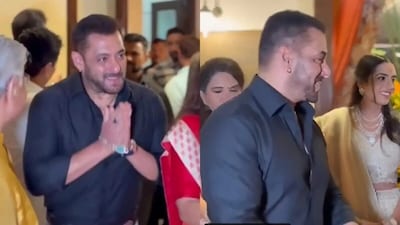 Salman Khan Attends Shaina NC's Daughter's Engagement In Mumbai