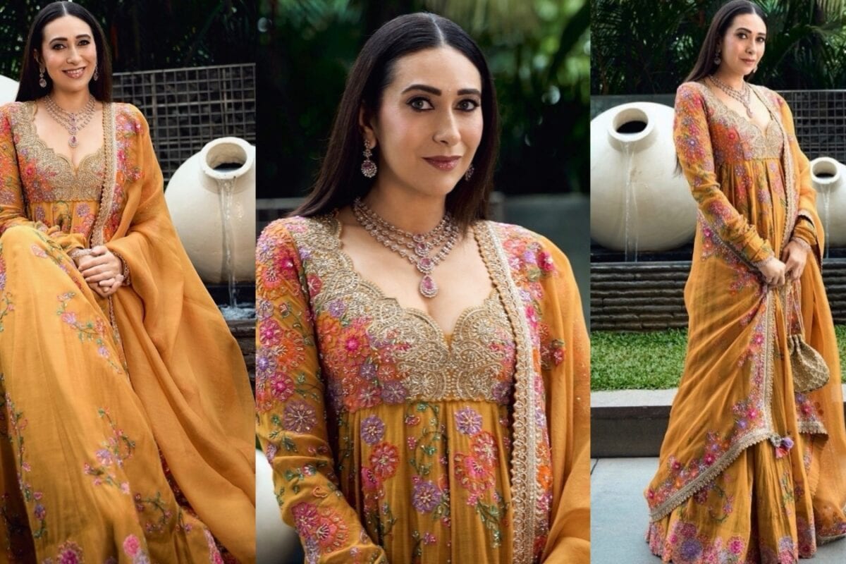 Karisma Kapoor's Rs 2.95 Lakh Anarkali Set Is Festive Dressing With Elegance
