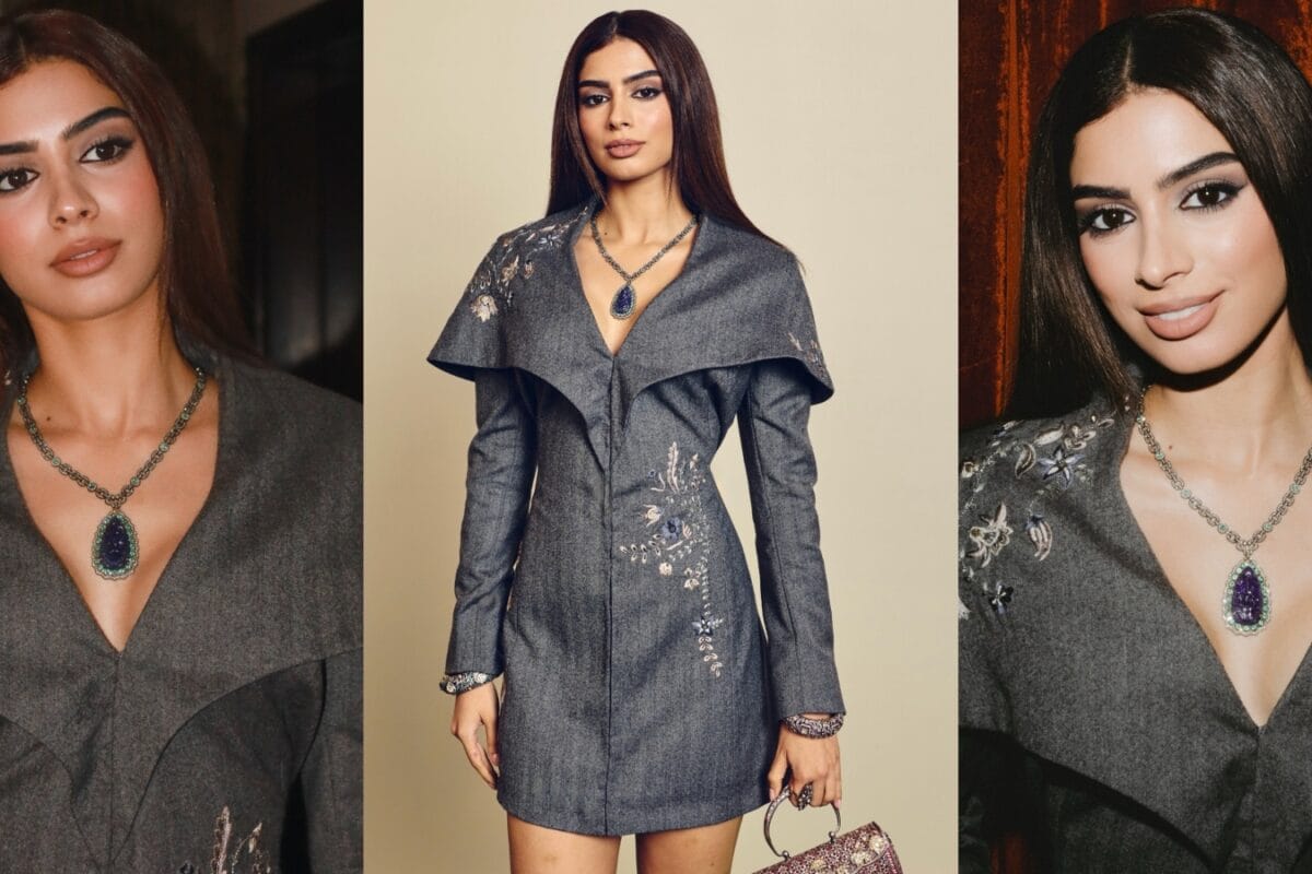 Khushi Kapoor Proves A Grey Doesn't Have To Be Boring In Structured Mini Dress