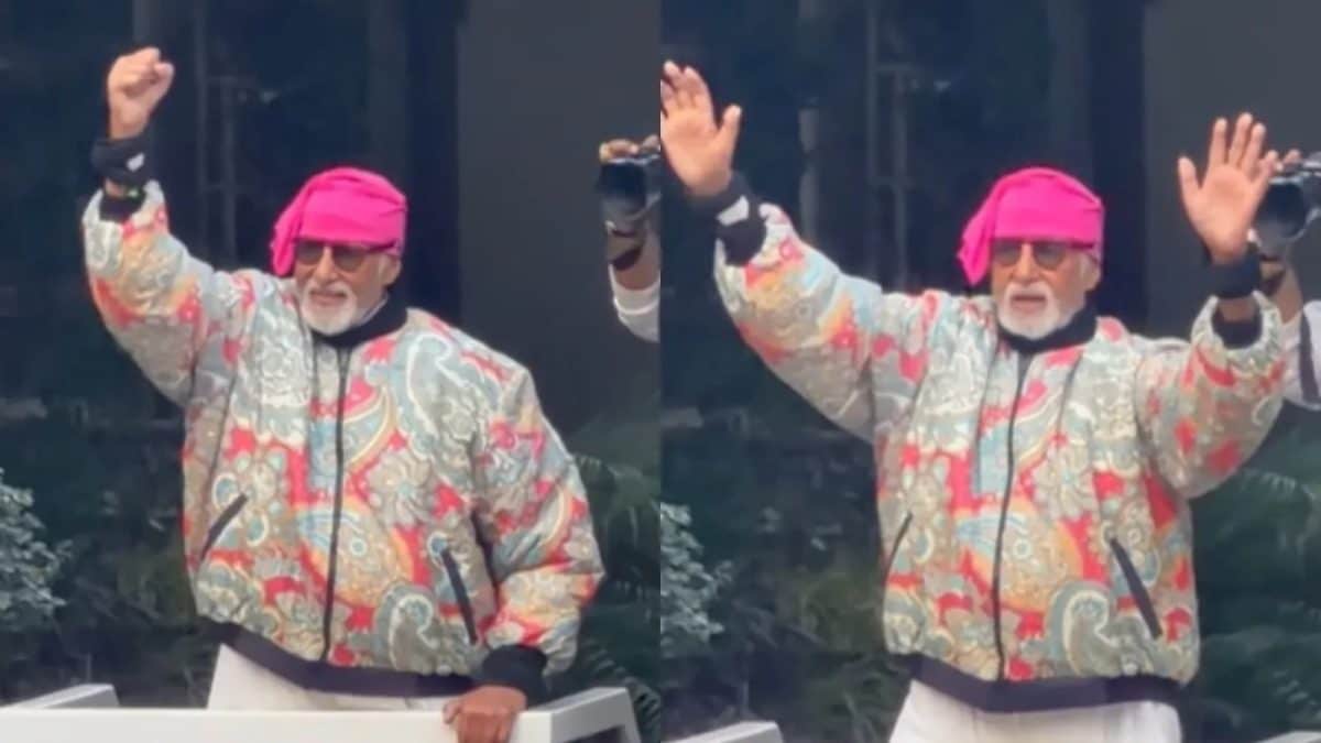 Amitabh Bachchan Meets Fans Despite Being Advised To Rest, Son Abhishek Keeps A Watchful Eye