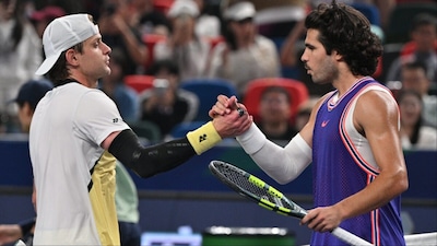 Carlos Alcaraz suffers defeat in third round of Shanghai Masters. (Picture Credit: AFP)