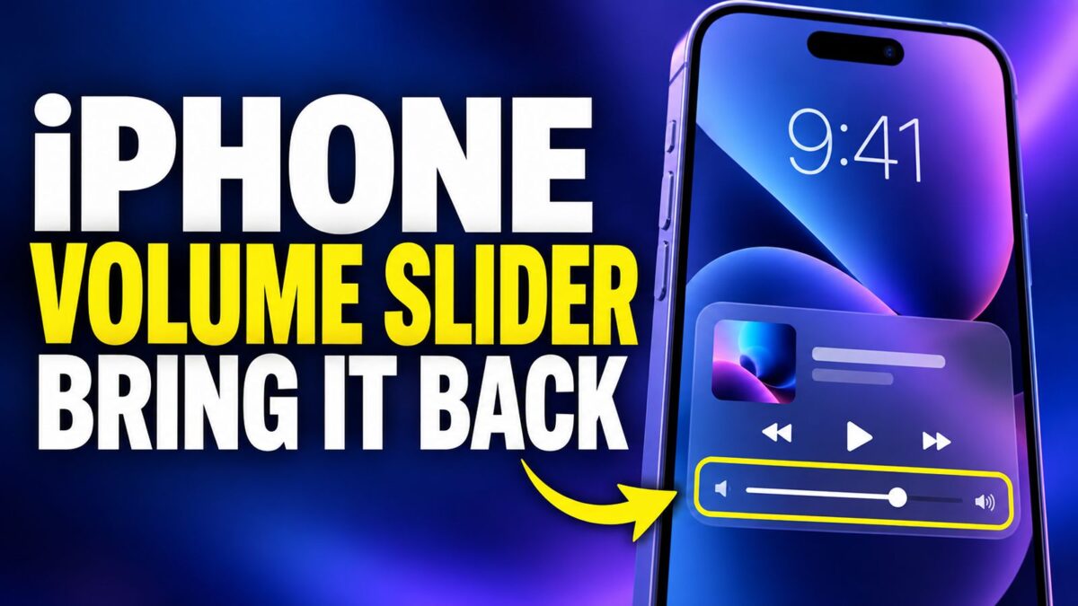 How to Reactivate the iPhone Lock‑Screen Volume Slider in iOS 18