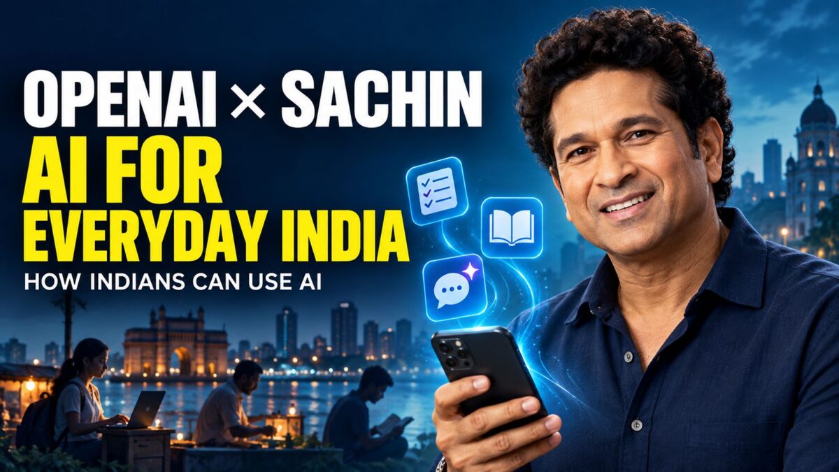 OpenAI Partners With Sachin Tendulkar to Promote Everyday AI Use