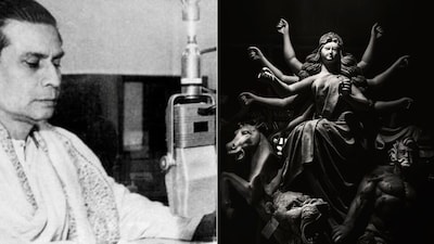Meet Birendra Krishna Bhadra, The Man Whose Voice Wakes Bengal Every Mahalaya (Credit: Wikimedia/Canva)