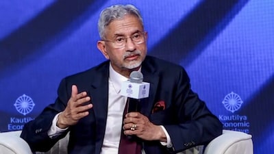 External Affairs Minister S Jaishankar addresses the concluding session of the 5th Kautilya Economic Conclave. (PTI photo)