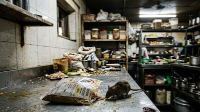 Rodent-Damaged Food Packs, Cockroaches: FDA Suspends Licences Of 17 Mumbai Eateries (AI-image)