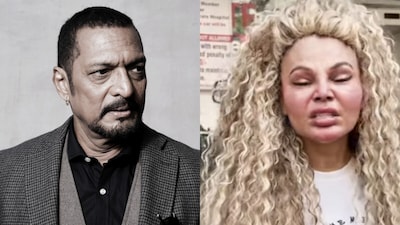 Rakhi Sawant broke down while mourning Nana Patekar’s death. (Right Pic/Viral Bhayani)