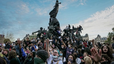 The immediate trigger for the protests in France is that students say their schools do not have enough teachers, classrooms are overcrowded and many buildings are in poor condition. (AFP Photo)
