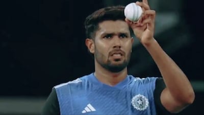 Harshit Rana starts bowling practice. (Picture Credit: Screengrab)