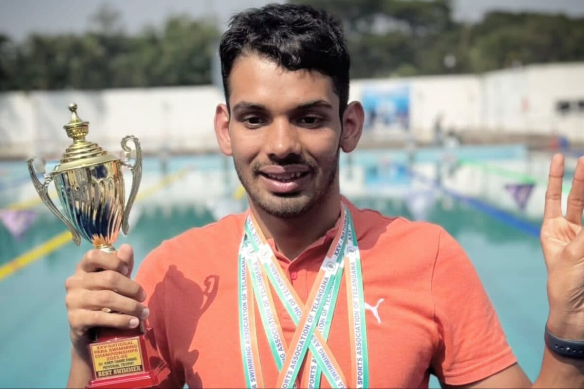 Swimmer Himanshu Nandal Wins Bronze In Men's 400m Freestyle S11 Event At Asian Para Games