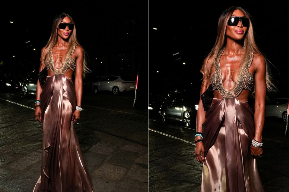 Naomi Campbell Stuns In Rahul Mishra’s ‘Cadence’ Gown From The ‘Devi’ Collection In Milan