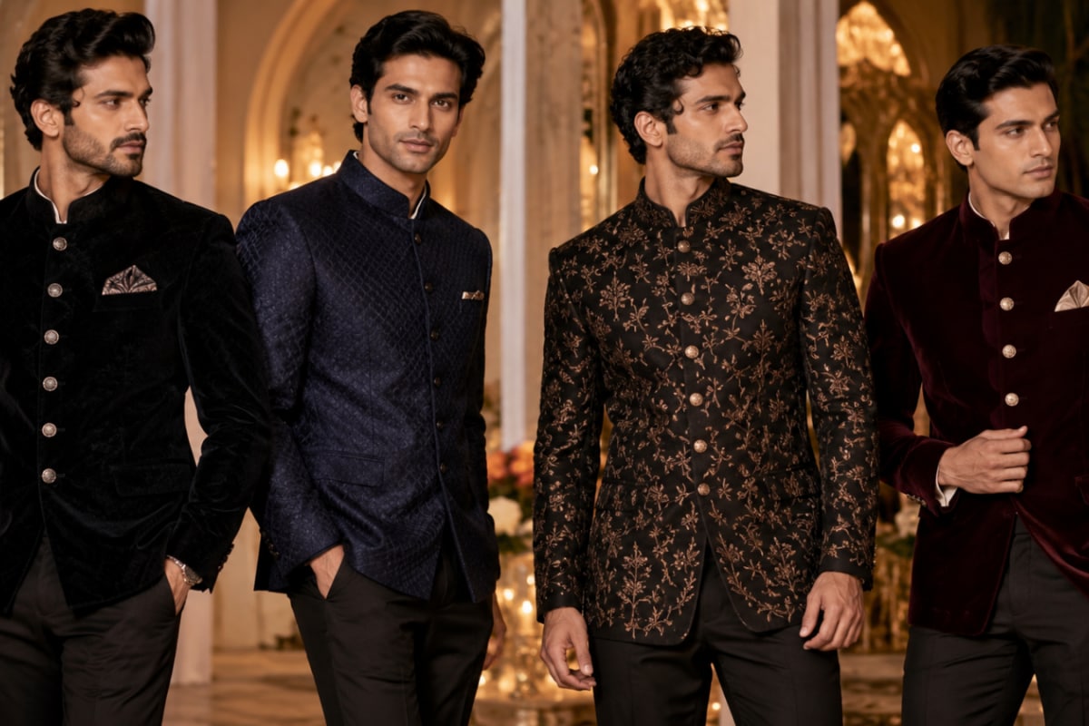 Not Another Sherwani: Indo-Western Tuxedos and Bandhgala Suits for Your Next Wedding Reception