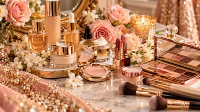 A curated bridal beauty vanity featuring luxury skincare, complexion-perfecting makeup and timeless beauty favourites for the modern bride.