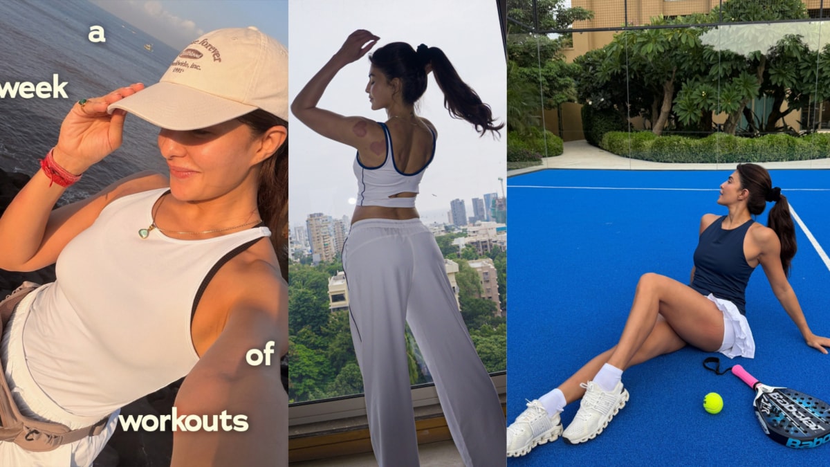 Jacqueline Fernandez Shares a Varied Seven-Day Workout Routine