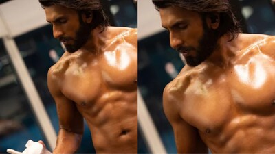 Ranveer Singh sets the internet ablaze with his latest shirtless picture, flaunting his sculpted physique and rugged beard.