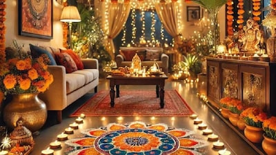 A few warm lights, a diya or two and some festive details can be all it takes to make your home feel Diwali-ready.