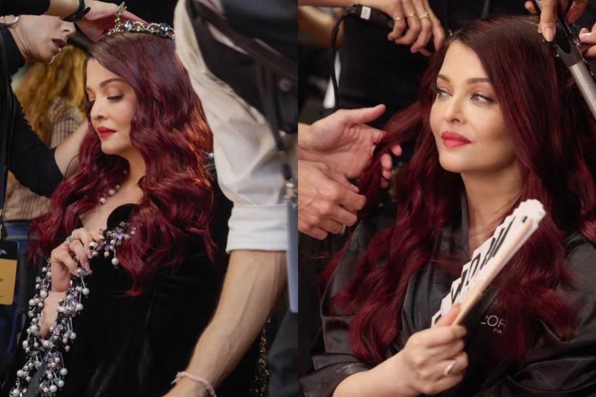 Aishwarya Rai’s Paris Glam Room BTS Photos Offer A Peek At Her Runway Beauty Look