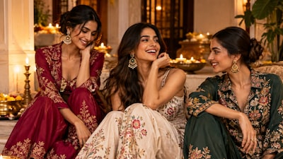 Skip the Outfit Panic: Embroidered Tops and Co-ord Sets Are Here for Diwali