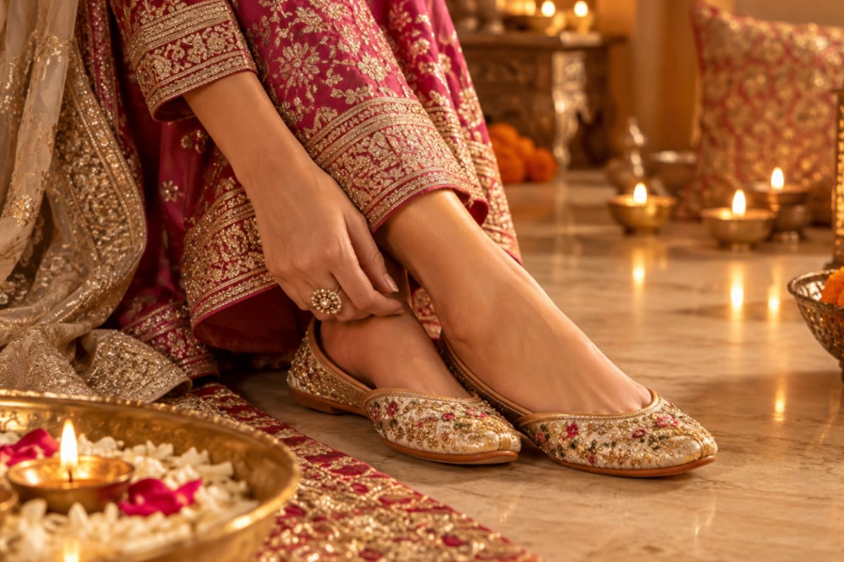 Why Juttis And Mojaris Are The Perfect Finishing Touch For Your Diwali 2026 Looks