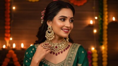 Add a little festive sparkle to your Diwali wardrobe with statement necklace sets that look luxe without the fine-jewellery price tag.