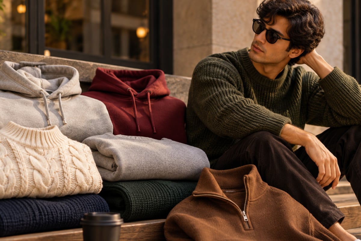 The Cosy Layering Edit: Heavy-Knit Hoodies, Sweatshirts and Sweaters for Pre-Winter Dressing