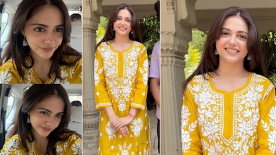 Aneet Padda brings a little sunshine to our festive wardrobe moodboard. 