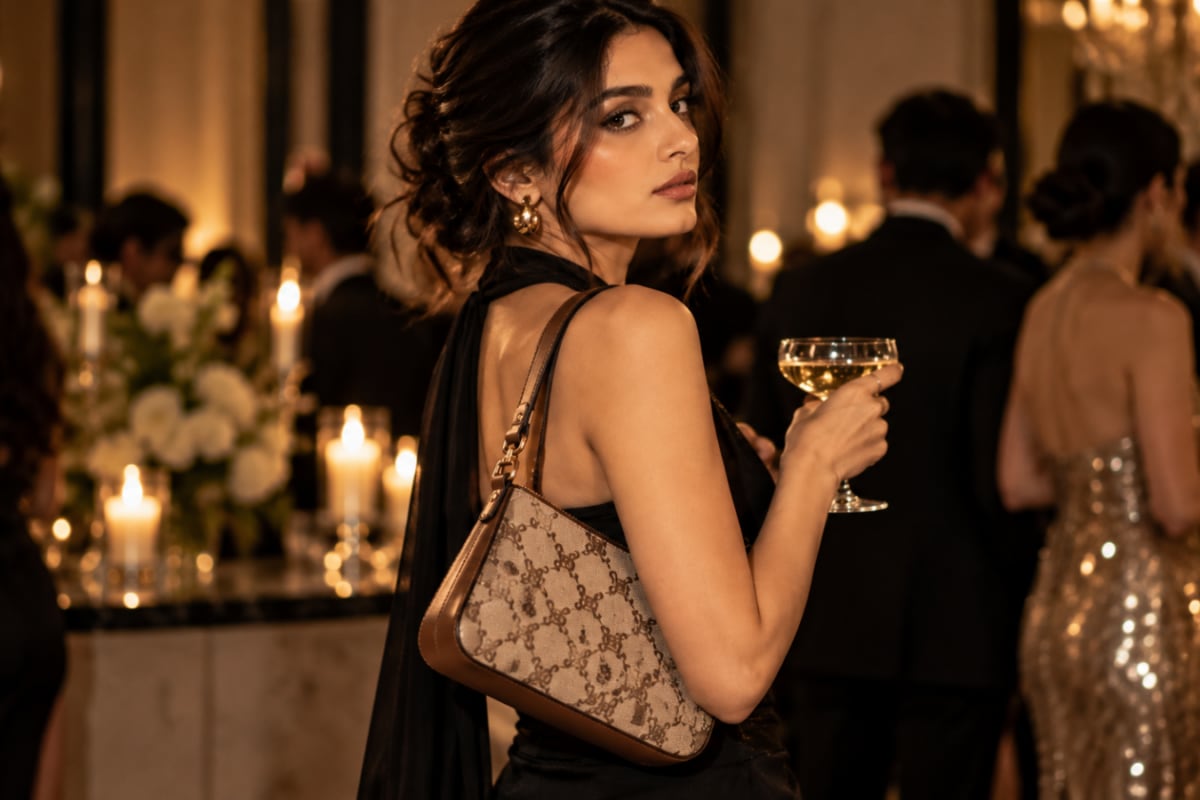 A Little Logo, a Lot of Glamour: Monogrammed Shoulder Bags for Your Next Cocktail Party