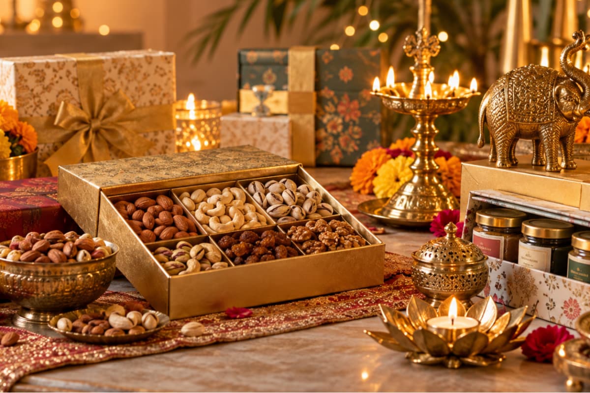 The Art of Diwali Gifting: From Gourmet Hampers To Timeless Brass Decor
