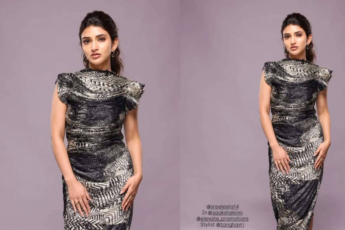 Sreeleela Goes Full Graphic Mode in This Black-and-White Saaksha & Kinni Look