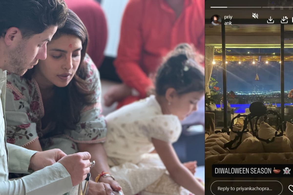 Priyanka Chopra’s ‘Diwaloween’ Blends Diwali Lights With Halloween Decor at Her LA Home
