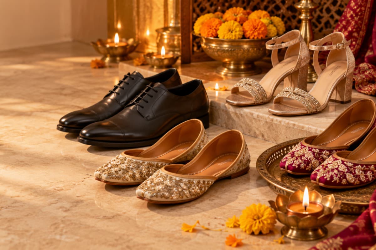 Diwali Footwear: Formal Shoes and Ethnic Styles to Match Your Festive Outfits