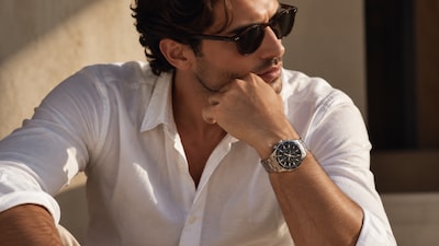 Understated elegance: a statement watch adds the perfect finishing touch to a modern man’s wardrobe.