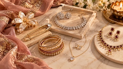 The little details that make a look — statement hair accessories, sparkling jewellery and delicate pieces worth adding to your collection.