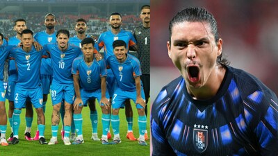 Follow India vs Uruguay live updates.(AIFF, AFP)