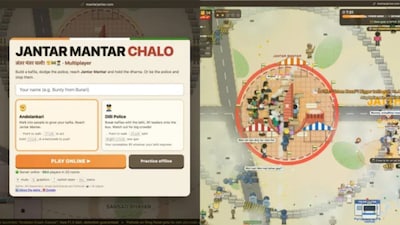 Complete with humorous sound effects mimicking megaphone chants, traffic horns, and exploding smoke canisters, the game incorporates tongue-in-cheek references to viral protest tropes, including selfie-taking influencers and chaotic media vans. Image/Facebook