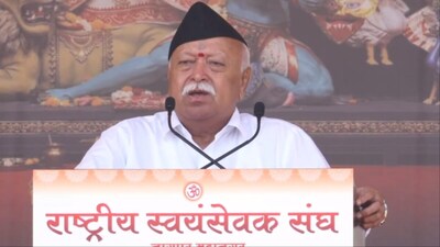 Mohan Bhagwat Addresses RSS Centenary Vijayadashami Utsav in Nagpur (Video screengrab)