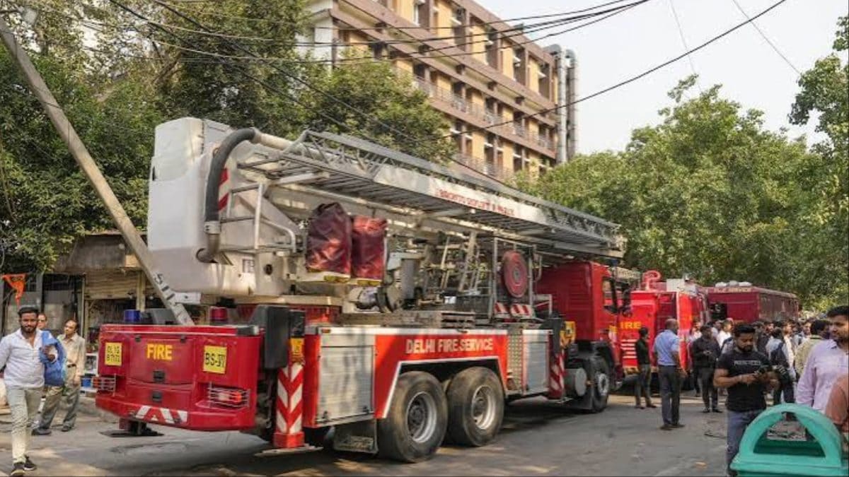 AC Unit Triggers Blaze At Delhi’s North Block, Fire Tenders On Spot