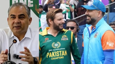 Mohsin Naqvi doesn't want Pakistan Champions to play in the WCL.(AFP, WCL Media)