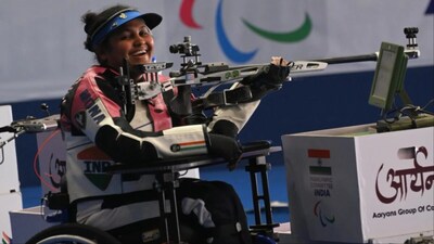 Mona Agarwal breaks Asian Para Games record to win gold in women's 10m air rifle SH1. (Picture Credit: Instagram)