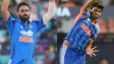 Naman Dhir replaces Washington Sundar for T20I series against the West Indies. (Picture Credit: AP)