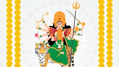 Navratri 2026 Day 3 will be celebrated on October 13 and is dedicated to Maa Chandraghanta. Know puja time, colour of the day, bhog, significance and mantra. (Image: Shutterstock)