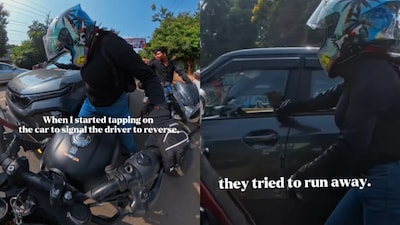 She alleged that the driver attempted to flee from the place (Image: Instagram/@browngirl_sam_)
