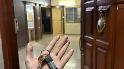 He shared that he had moved into the flat just days back (Image: X/@_nikhilsheoran)