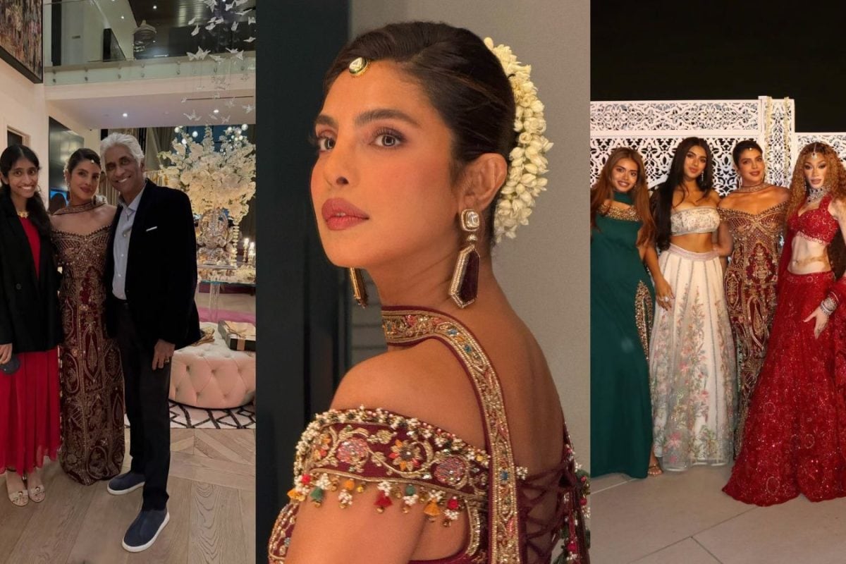 Priyanka Chopra's Diwali Look Has Us Looking Twice At That Intricate Gold Embroidery