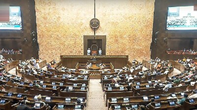 The BJP secured eight of Uttar Pradesh's 10 Rajya Sabha seats, while the Samajwadi Party won the remaining two, with no polling required. (IMAGE: PTI)