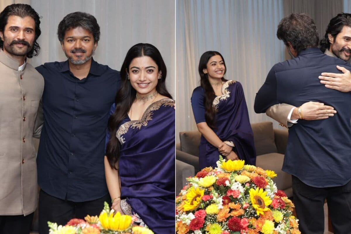 Rashmika Mandanna Goes The Handloom Route In Raw Mango Saree For Meeting With Tamil Nadu CM Vijay