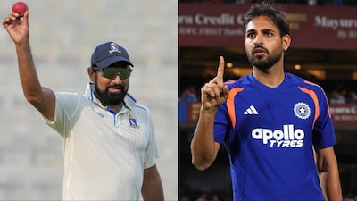 Ravi Shastri welcomes Bhuvneshwar Kumar's return to India's T20I team. (Picture Credit: PTI, Creimas)