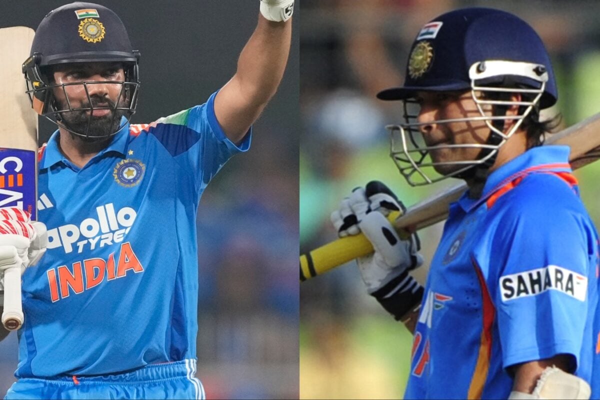 Rohit Sharma Needs 2 Runs To Join Sachin Tendulkar In Special Club Of ODI Batters